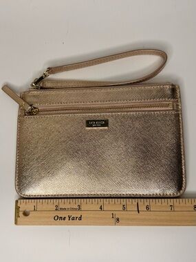 Kate Spade New York Rose Gold Wristlet / Zip Pouch